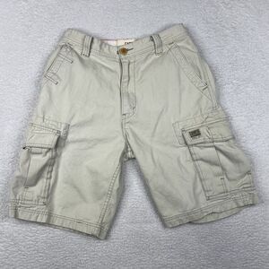 Vintage Levis Shorts Mens 32 (Fits 30)‎ Beige Cargo Y2K Pockets Workwear Canvas